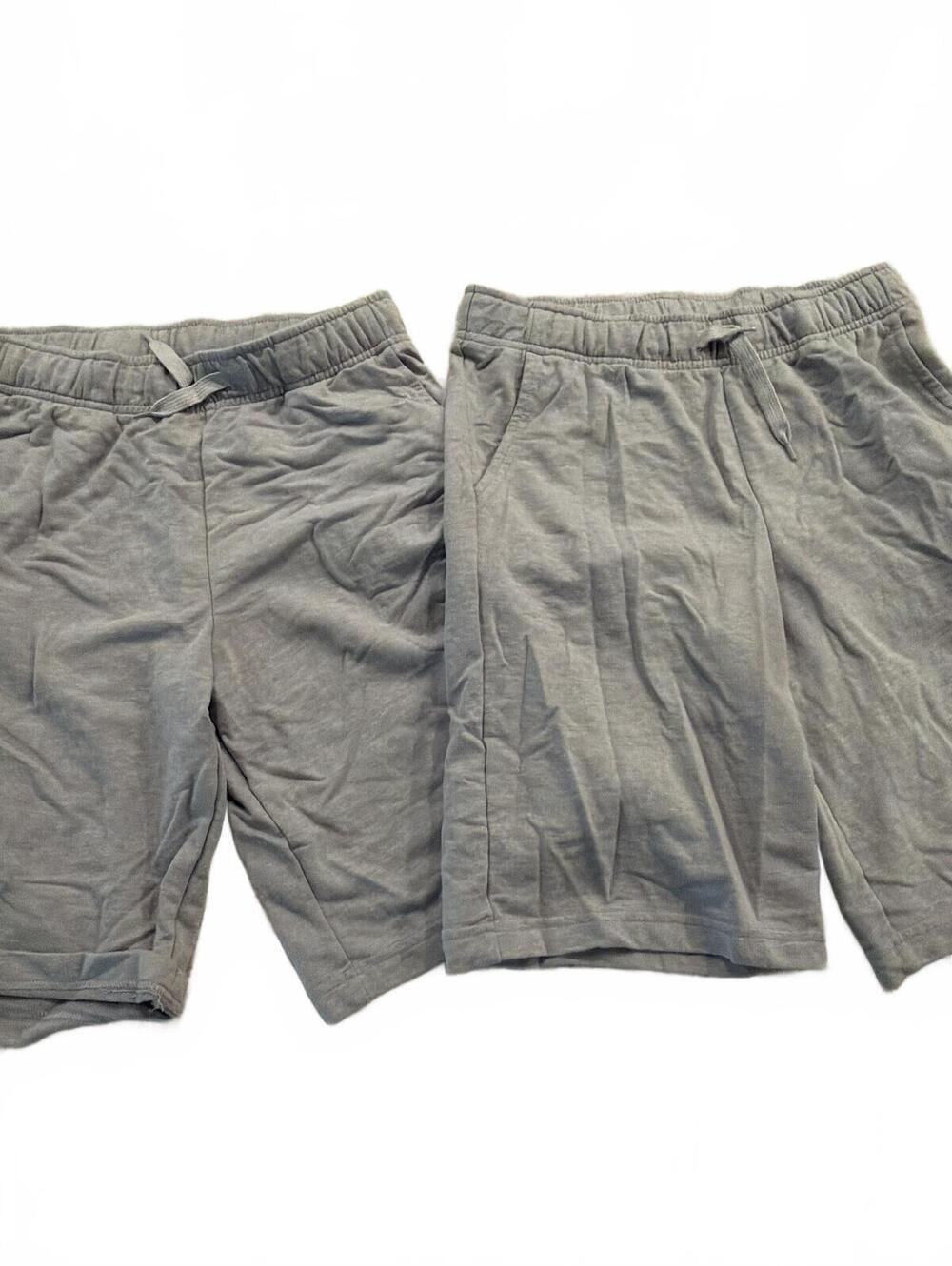 Cat & Jack Gray Fleece Shorts XL 16 Lot of 2